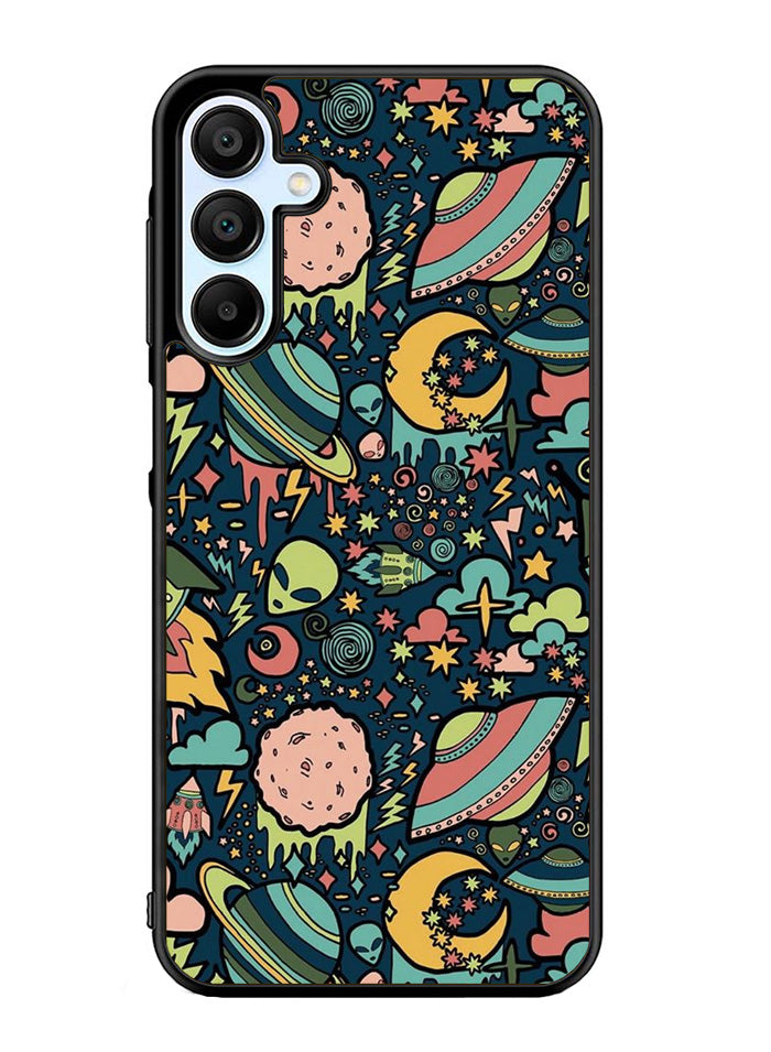 aliens rockets space Samsung Galaxy A35 5G Case OV5999