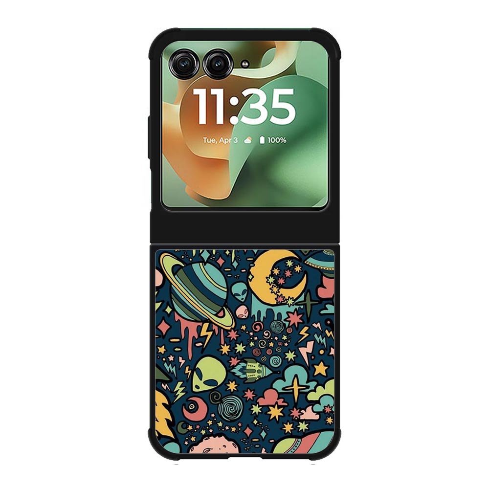 aliens rockets space Motorola Moto RAZR 2025 Case OV5999