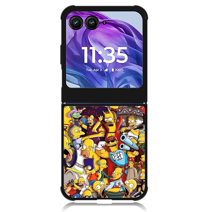 The Simpson 1st Motorola Moto Razr Plus 2024 , Moto Razr+ 2024 Case