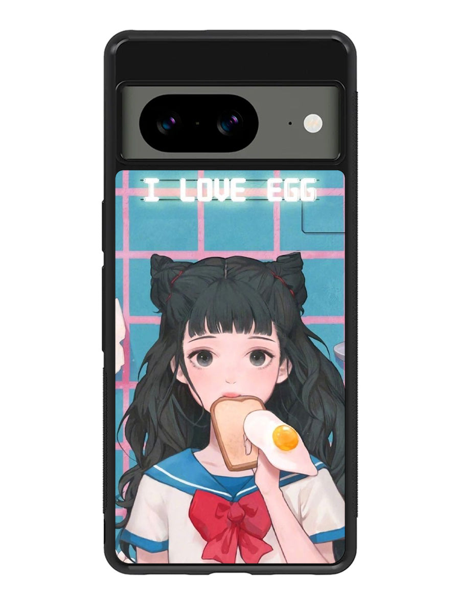 Girl I LOVE EGG Google Pixel 8A Case QC6073