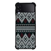 Black Geometric FLF0537 Samsung Galaxy Z Flip 5 , Z Flip 4 , Z Flip 3 , Z Fold 5 , Z Fold 4 , Z Fold 3 5G Case
