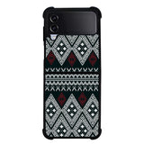 Black Geometric FLF0537 Samsung Galaxy Z Flip 5 , Z Flip 4 , Z Flip 3 , Z Fold 5 , Z Fold 4 , Z Fold 3 5G Case