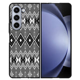 Black Geometric FLF0537 Samsung Galaxy Z Flip 5 , Z Flip 4 , Z Flip 3 , Z Fold 5 , Z Fold 4 , Z Fold 3 5G Case