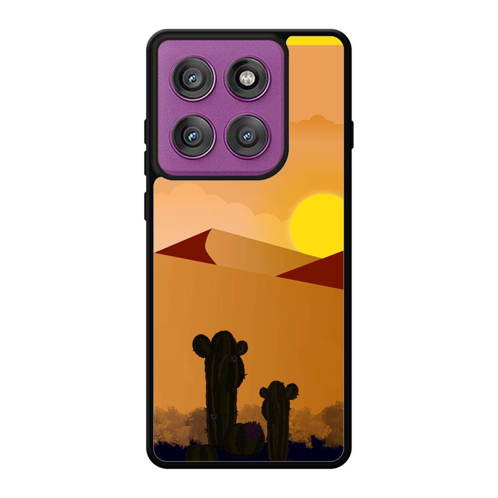 Desert Black Cactus FLF0551 Motorola Moto Edge 60 Pro Case