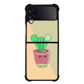 Cute Cactus in Pot FLF0566 Samsung Galaxy Z Flip 5 , Z Flip 4 , Z Flip 3 , Z Fold 5 , Z Fold 4 , Z Fold 3 5G Case