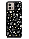 Floral Flower Black White Motorola Moto G Stylus 5G 2023 Case OV11088
