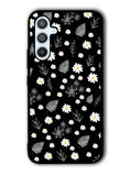 Floral Flower Black White Samsung Galaxy A54 5G Case OV11088