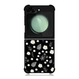Floral Flower Black White Samsung Galaxy Z Flip 6 5G 2024 Case OV11088