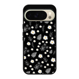 Floral Flower Black White Google Pixel 10 Pro XL Case QC11088