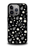 Floral Flower Black White iPhone 14 Pro Max Case QC11088