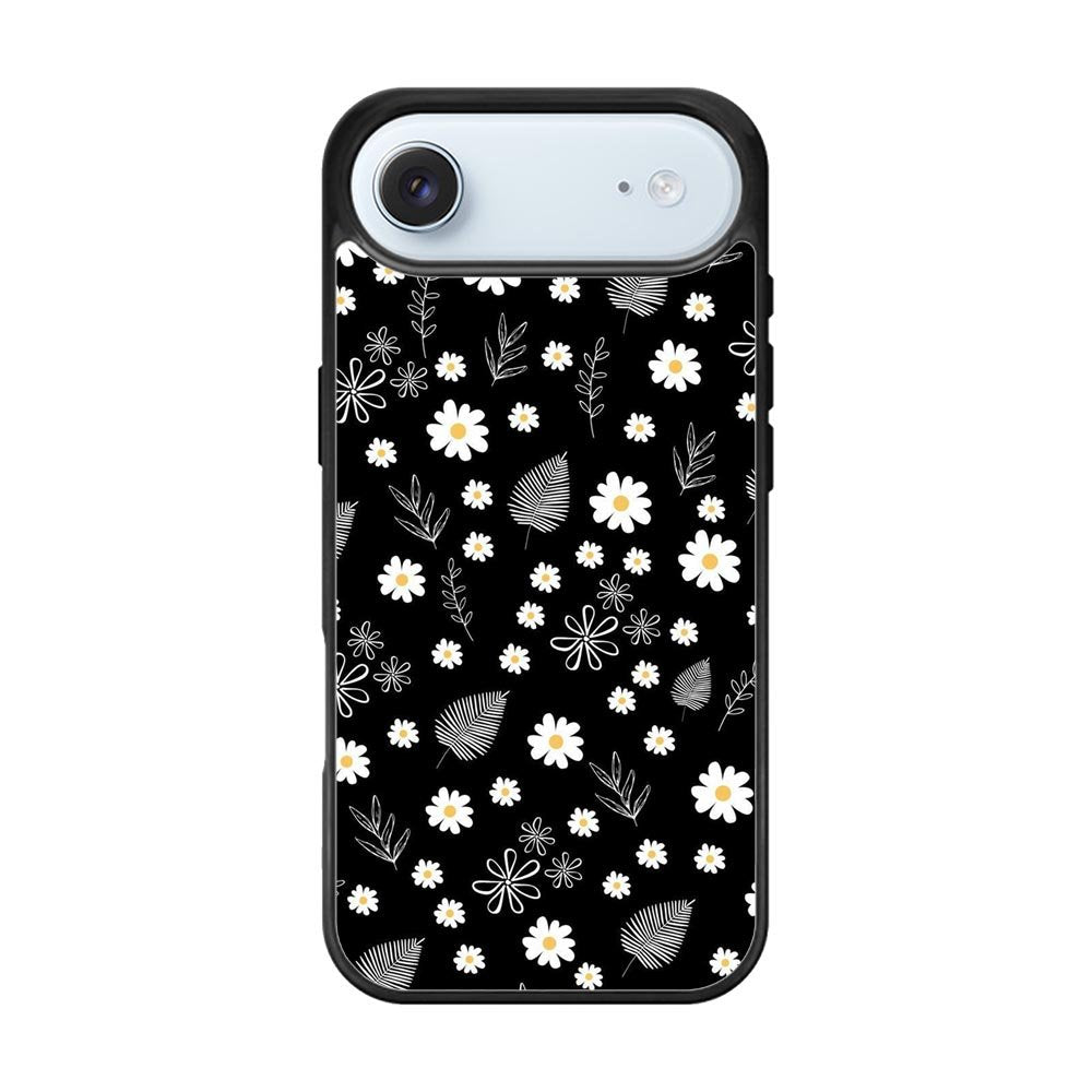 Floral Flower Black White iPhone Air Case QC11088