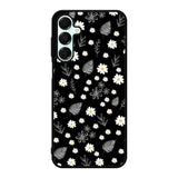Floral Flower Black White Samsung Galaxy A16 Case OV11088