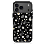 Floral Flower Black White Samsung Galaxy S26 Case OV11088