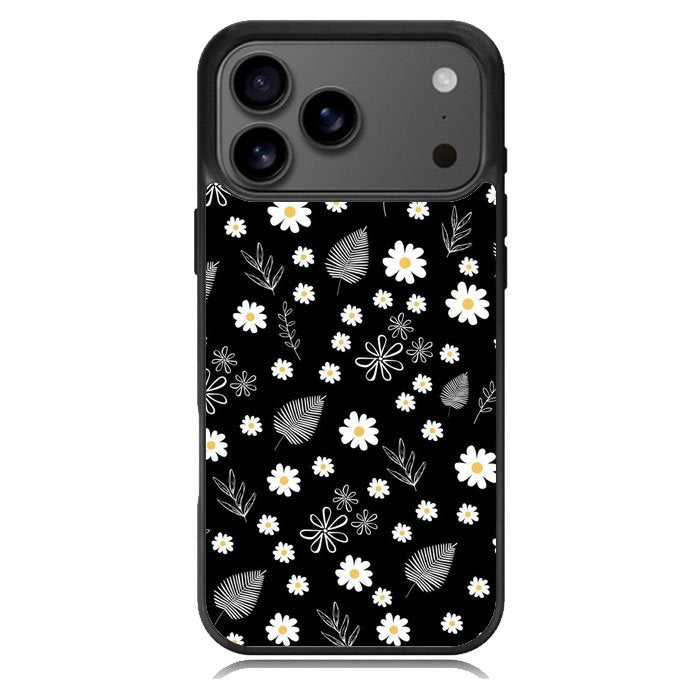 Floral Flower Black White Samsung Galaxy S26 Ultra Case OV11088
