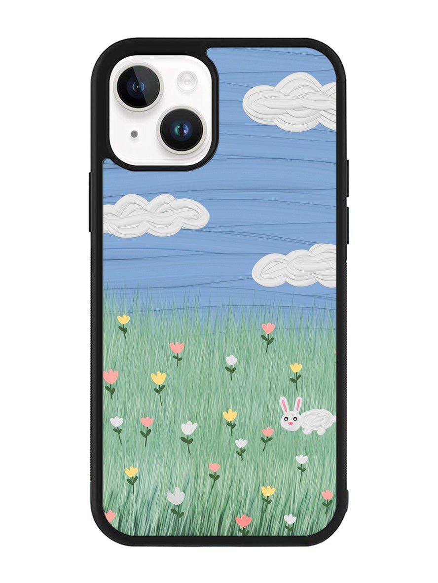 Summer Rabbit and Flower iPhone 15 Case OV11048