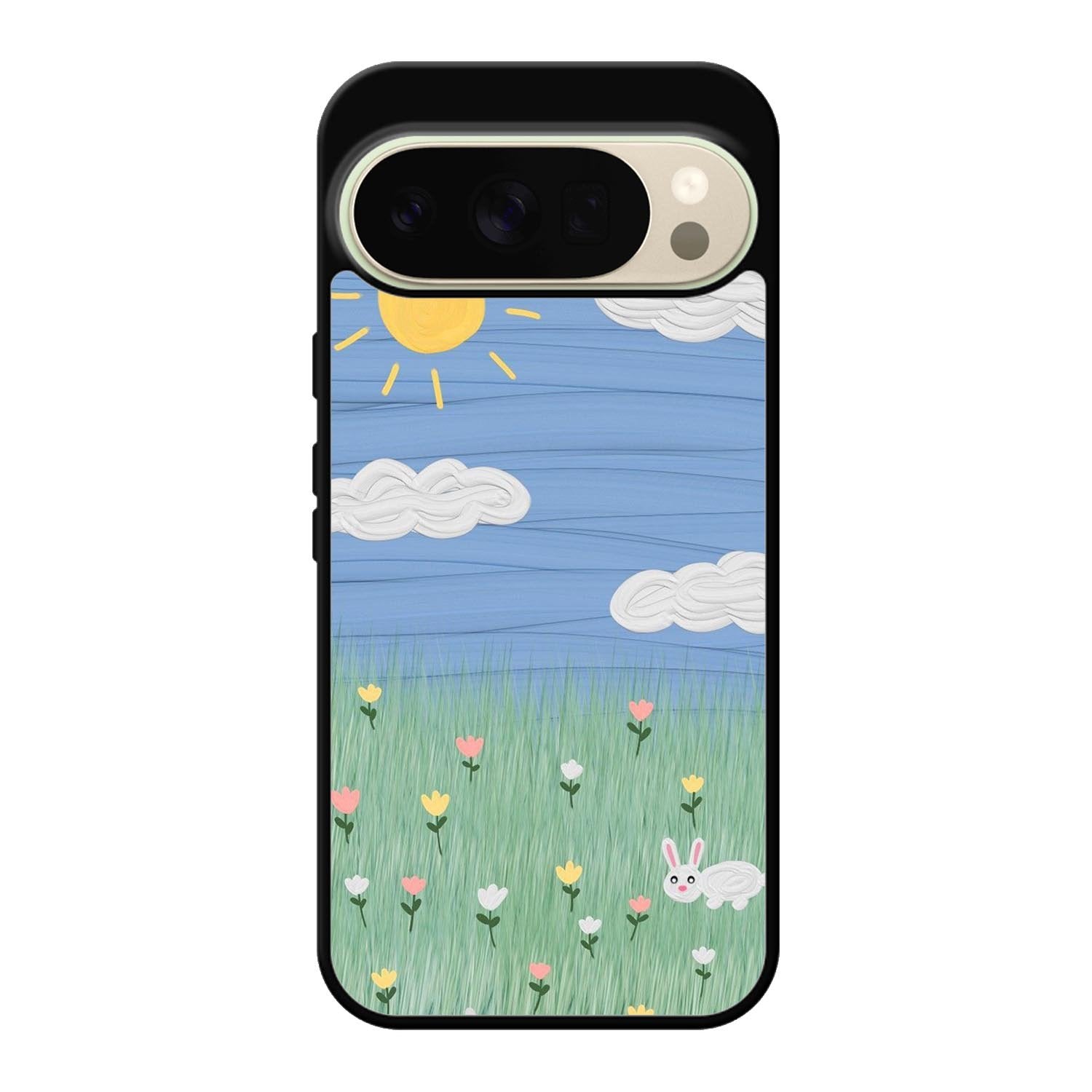 Summer Rabbit and Flower Google Pixel 10 Pro Case QC11048