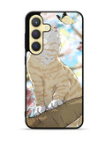 Cat and Butterfly Cartoon Samsung Galaxy S24 Plus 5G , Samsung Galaxy S24+ 5G Case OV11191