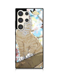 Cat and Butterfly Cartoon Samsung Galaxy S24 Ultra 5G Case OV11191