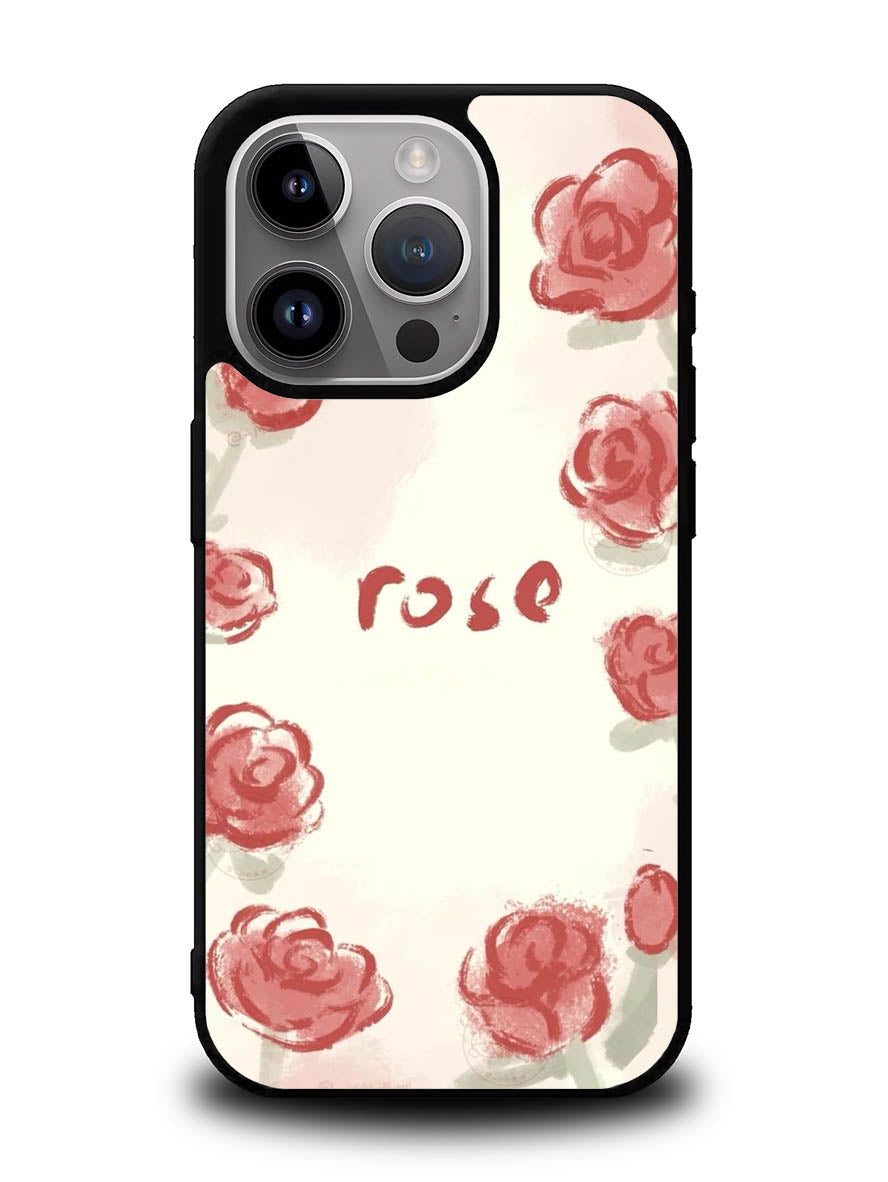 Rose Aesthetic Painting iPhone 15 Pro Case OV11015