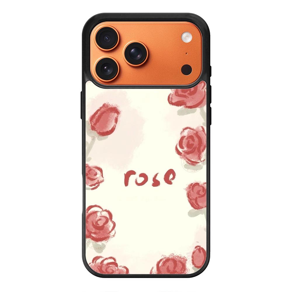 Rose Aesthetic Painting iPhone 17 Pro Case QC11015