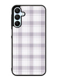 Grid Line Aesthetic Soft Purple Samsung Galaxy A35 5G Case OV11103
