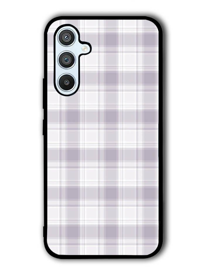 Grid Line Aesthetic Soft Purple Samsung Galaxy A14 5G Case QC11103
