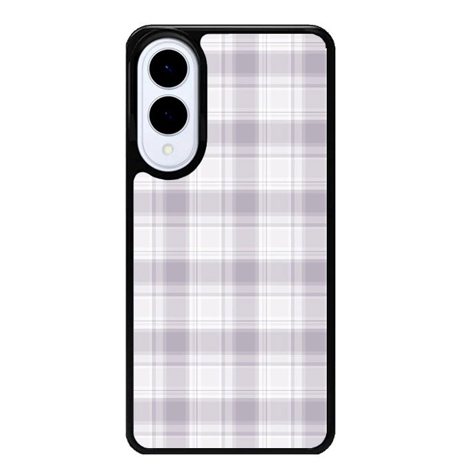 Grid Line Aesthetic Soft Purple Samsung Galaxy S25 Edge 5G Case OV11103