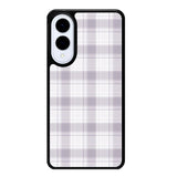 Grid Line Aesthetic Soft Purple Samsung Galaxy S25 Edge 5G Case OV11103