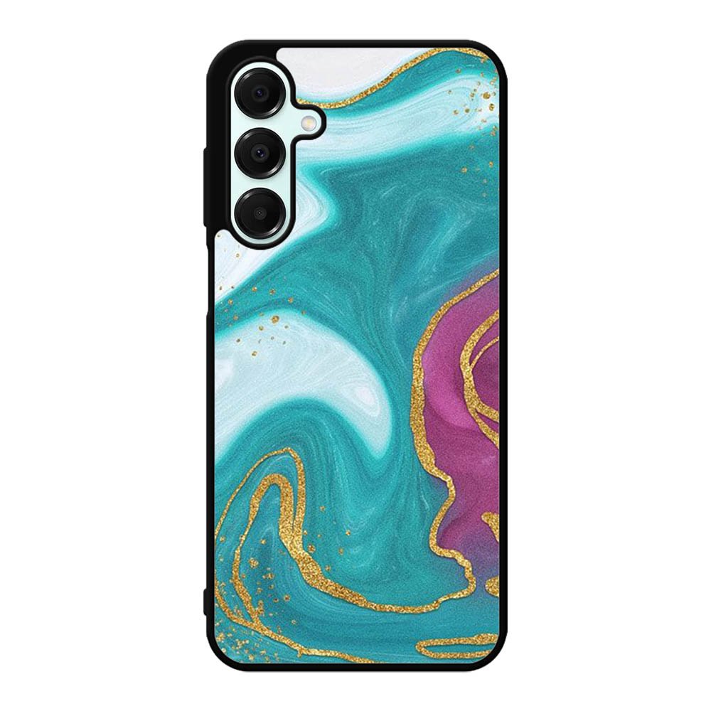 Marble Green and Purple Samsung Galaxy A16 Case OV10963