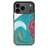 Marble Green and Purple iPhone 17 Pro Case OV10963