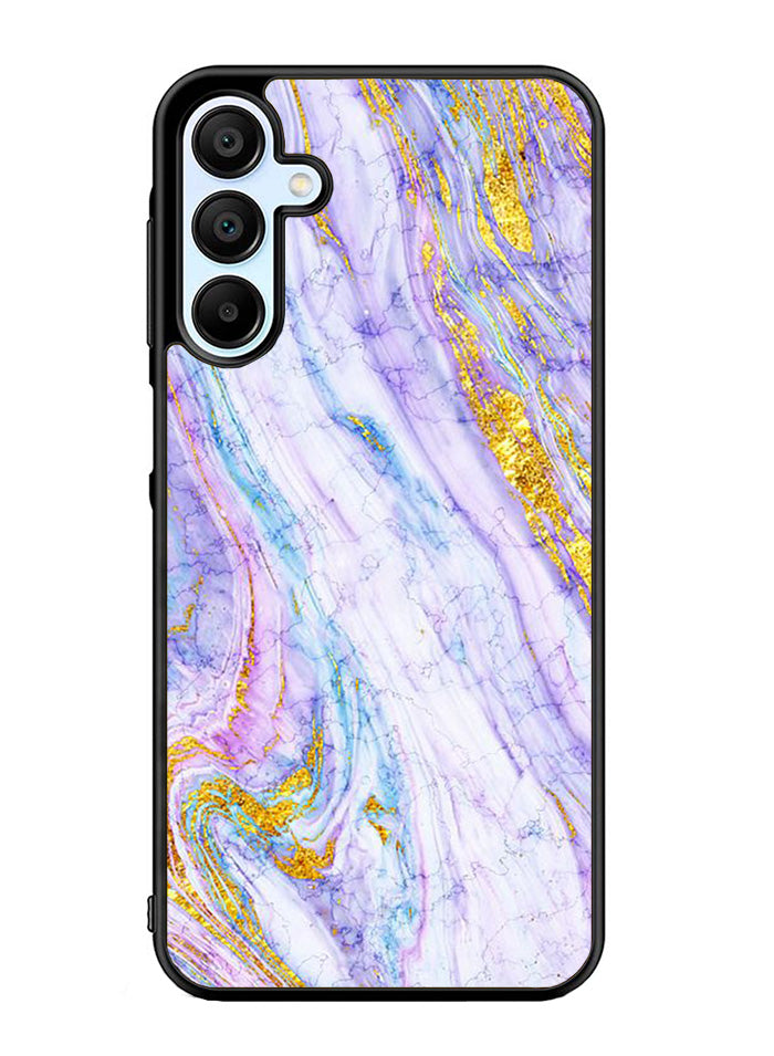 Marble Purple Gold Soft Samsung Galaxy A15 5G Case OV10965