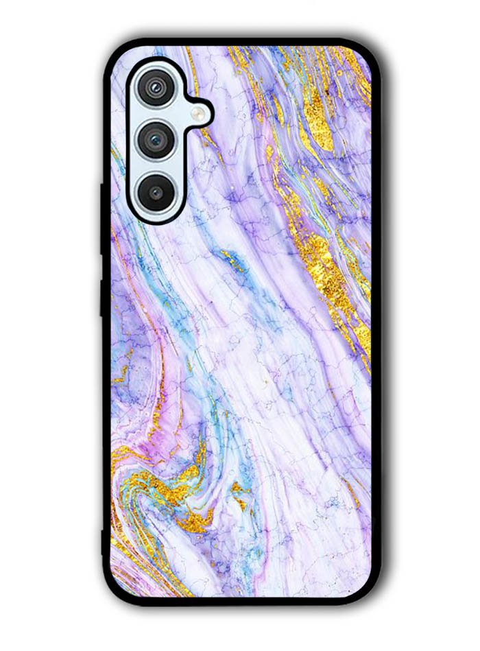 Marble Purple Gold Soft Samsung Galaxy A14 5G Case QC10965