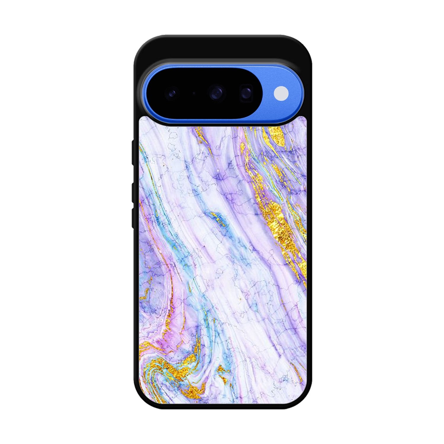Marble Purple Gold Soft Google Pixel 10 Case QC10965
