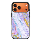 Marble Purple Gold Soft iPhone 17 Pro Case QC10965
