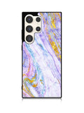 Marble Purple Gold Soft Samsung Galaxy S23 Ultra 5G Case QC10965