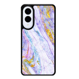 Marble Purple Gold Soft Samsung Galaxy S25 Edge 5G Case OV10965