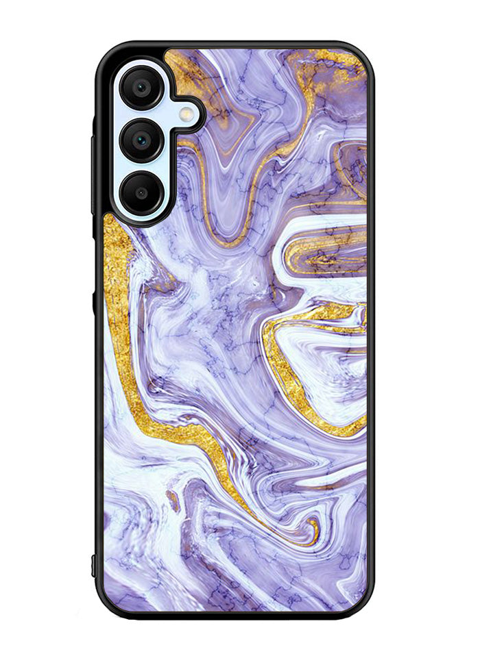 Beautifull Marble Purple and Gold Samsung Galaxy A15 5G Case OV11157