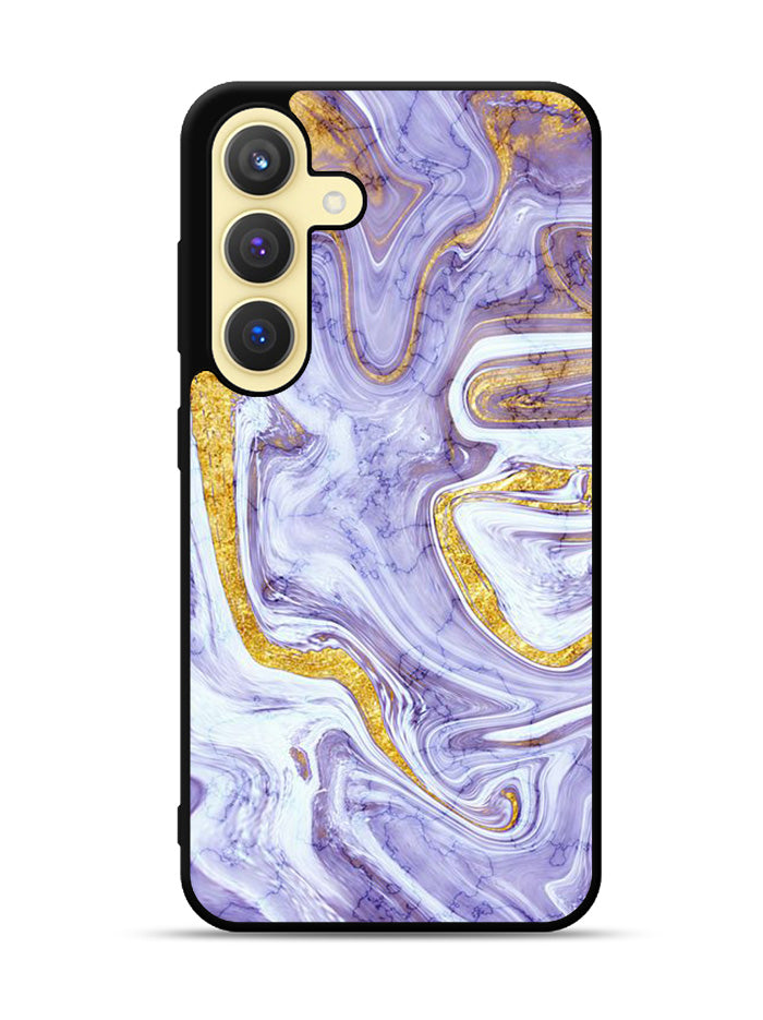 Beautifull Marble Purple and Gold Samsung Galaxy S23 FE 5G Case QC11157