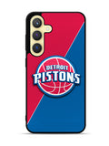 Red Blue Detroit Pistons Samsung Galaxy S24 FE 5G Case OV10804