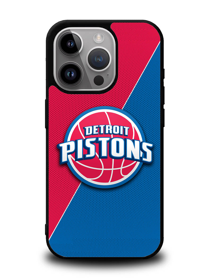 Red Blue Detroit Pistons iPhone 15 Pro Case OV10804