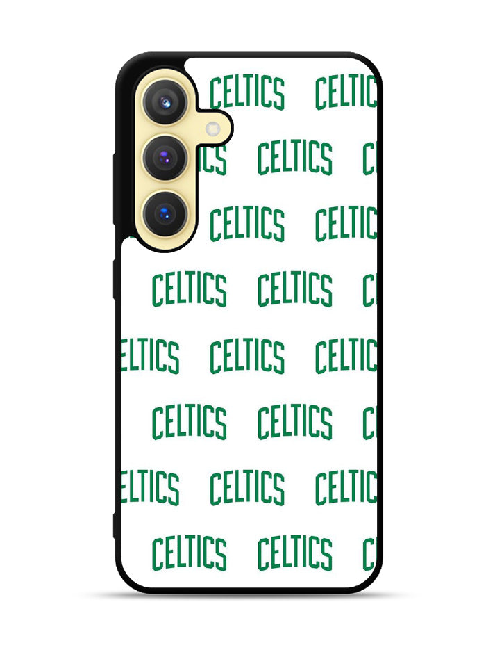 Celtics Pattern Logo Samsung Galaxy S24 FE 5G Case OV10917