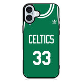 Celtics 33 Jersey iPhone 16 Case QC10915
