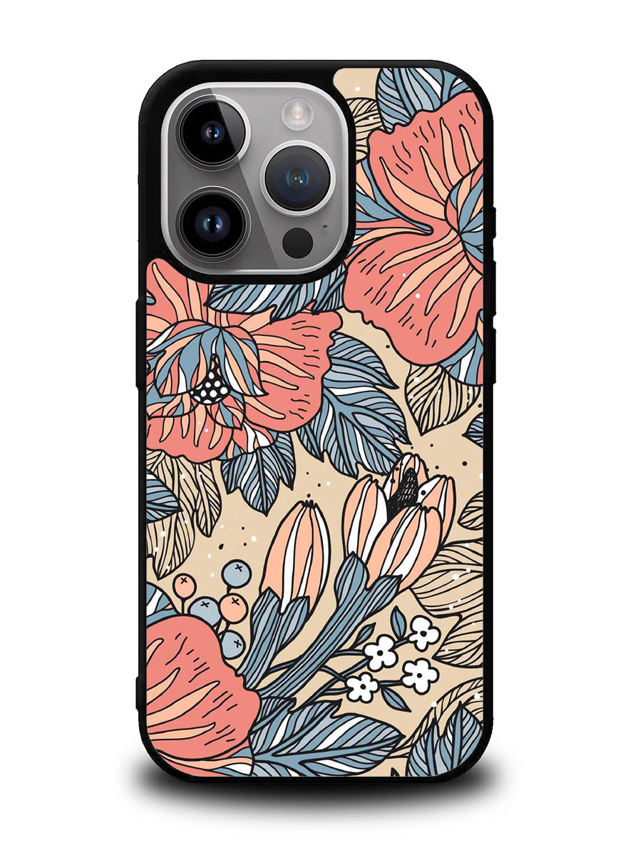 Floral Flower iPhone 14 Pro Max Case QC10564