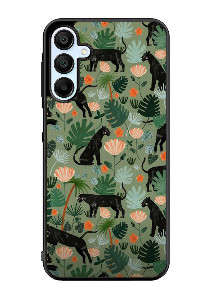 Black Panther on Flores Samsung Galaxy A15 5G Case OV10654