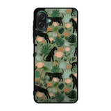 Black Panther on Flores Samsung Galaxy A07 Case QC10654