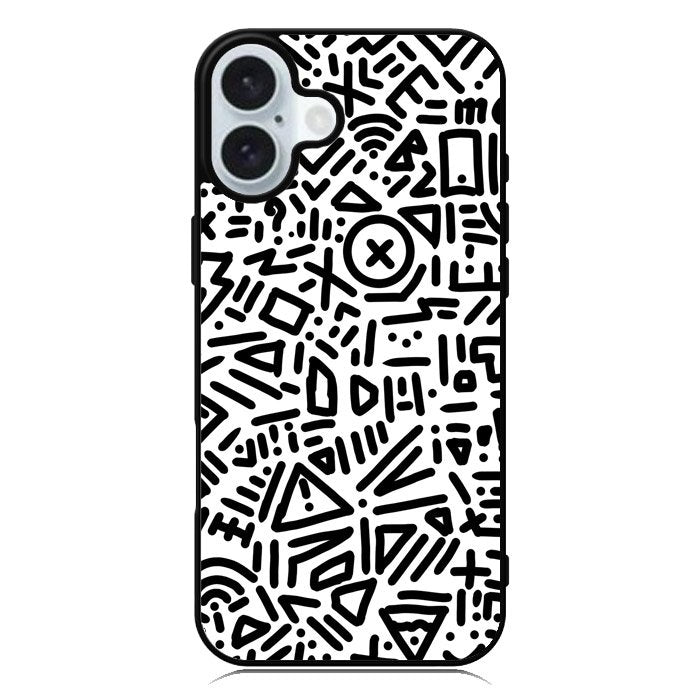 Abstract Line iPhone 16 Case QC10627