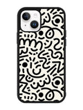 Abstract Doodle iPhone 15 Case OV10626