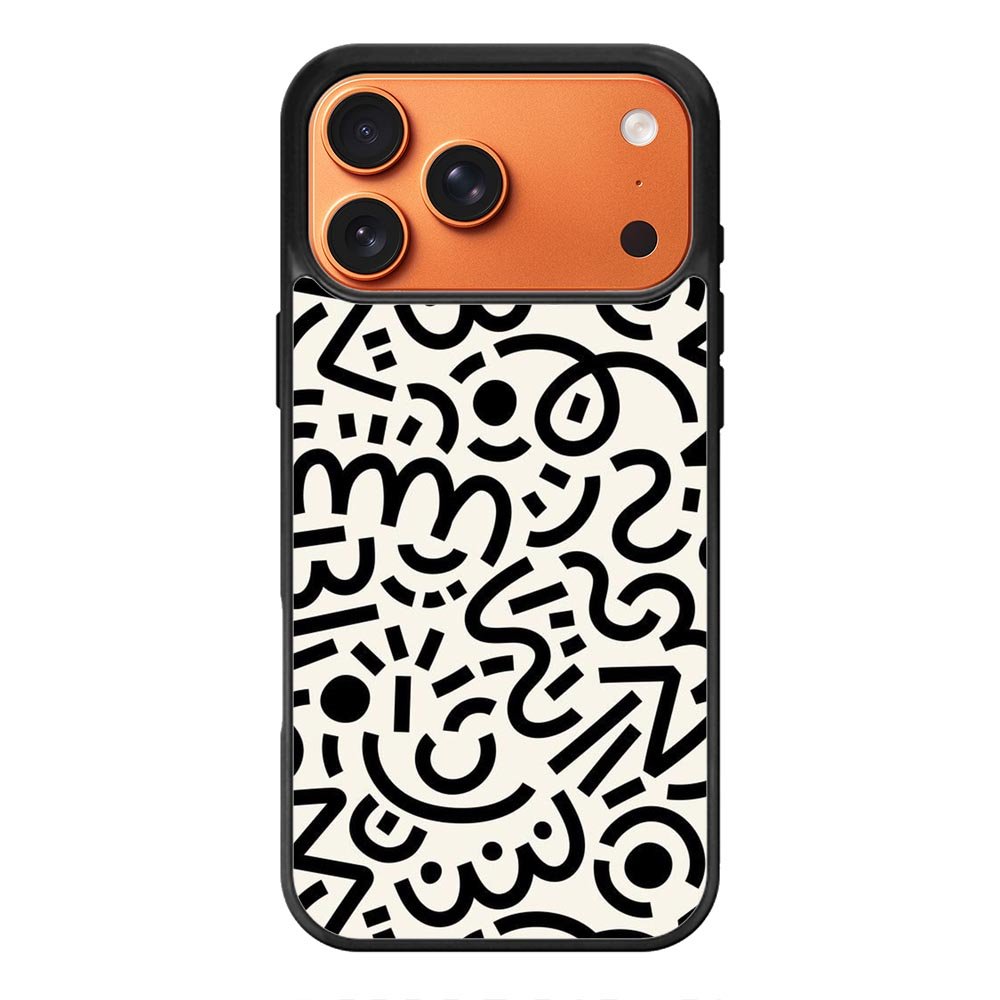 Abstract Doodle iPhone 17 Pro Max Case OV10626