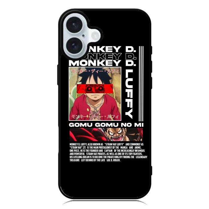 Monkey D luffy Gomu GOmu No iPhone 16 Plus Case QC10502