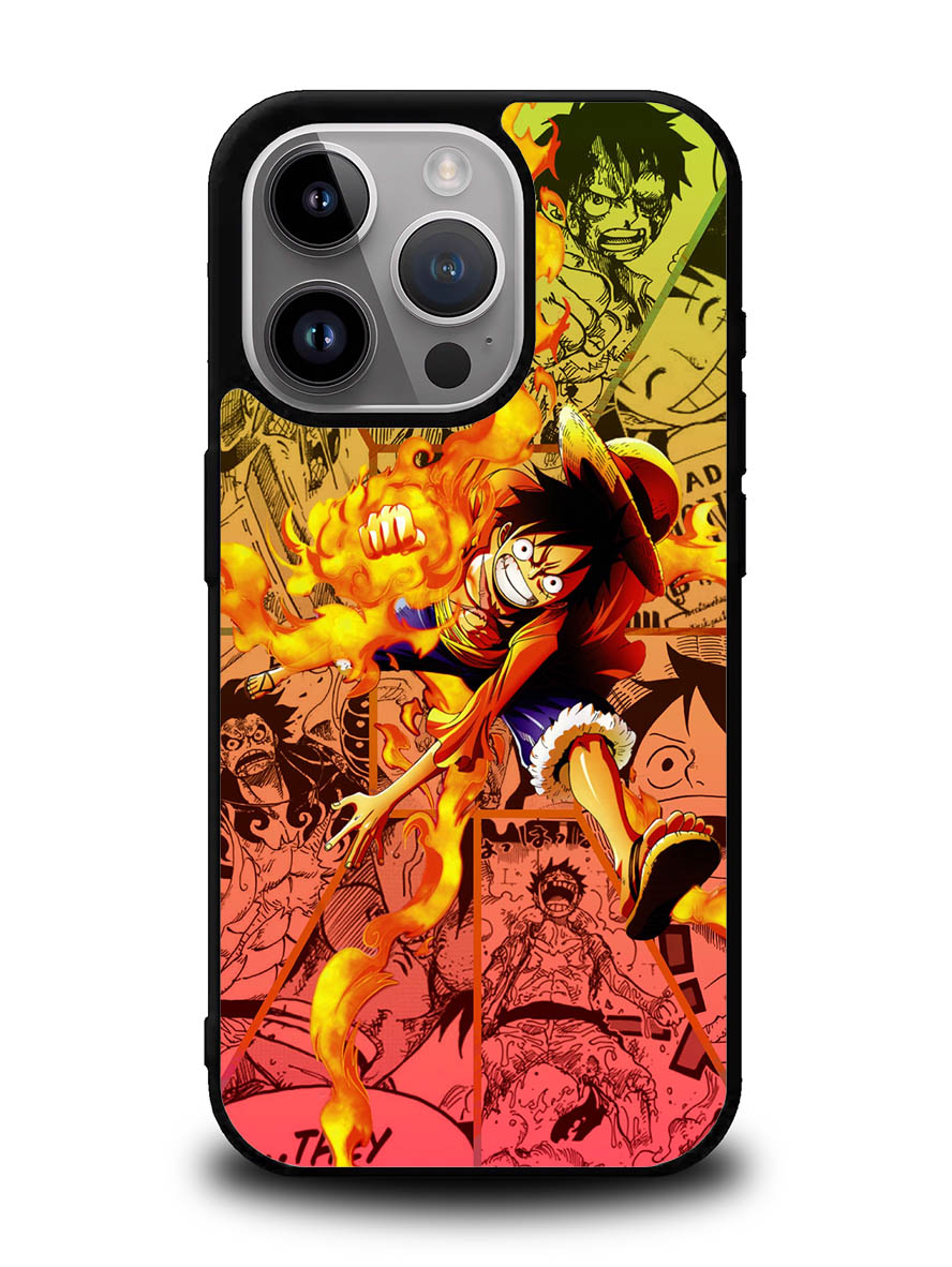 Fire Luffy One Piece iPhone 16 Pro Max Case QC10563